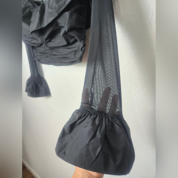 Kimchi Blue Charcoal Ruffled Blouse - Picture 2 of 5